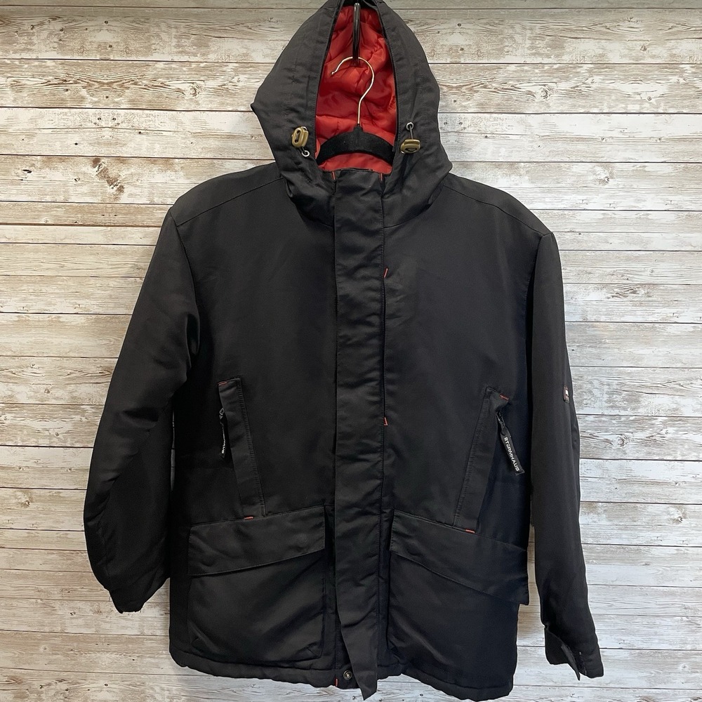 Stormtech Stormhaus Performance Youth 30‎ XS Jacket Black Hooded Insulated READ